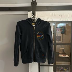 KIDS BLACK AVIATOR NATION ZIPUP